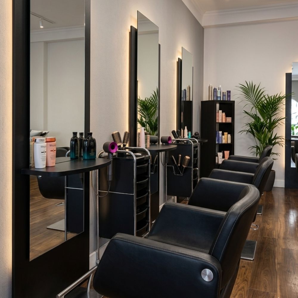 Stylingbereich im Friseursalon Angela Vredeveld in Harsefeld